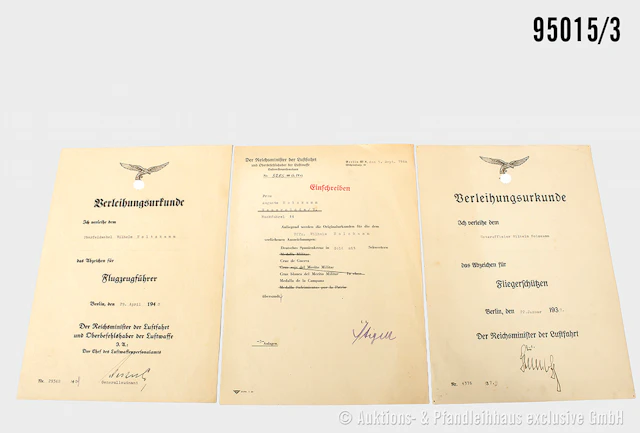 Dokumentennachlass des Oberfeldwebel Wilhelm Holzkamm, Kampfgeschwader