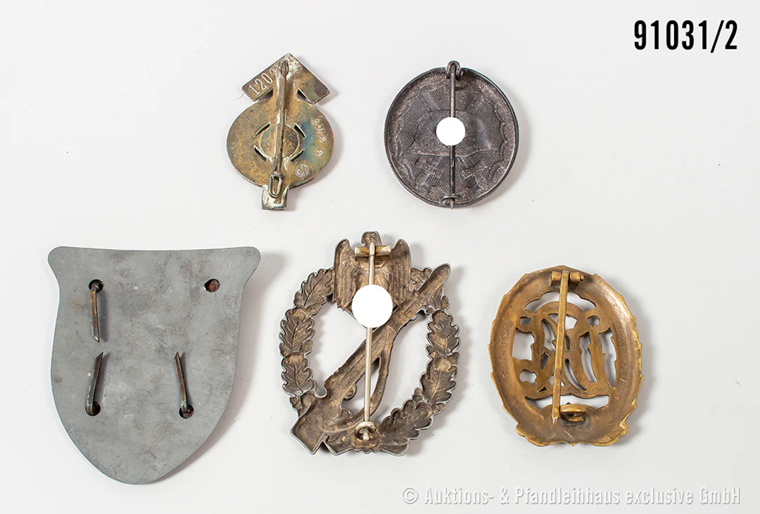 Konv. Infanterie-Sturmabzeichen, hohle Zinkausführung, Krimschild