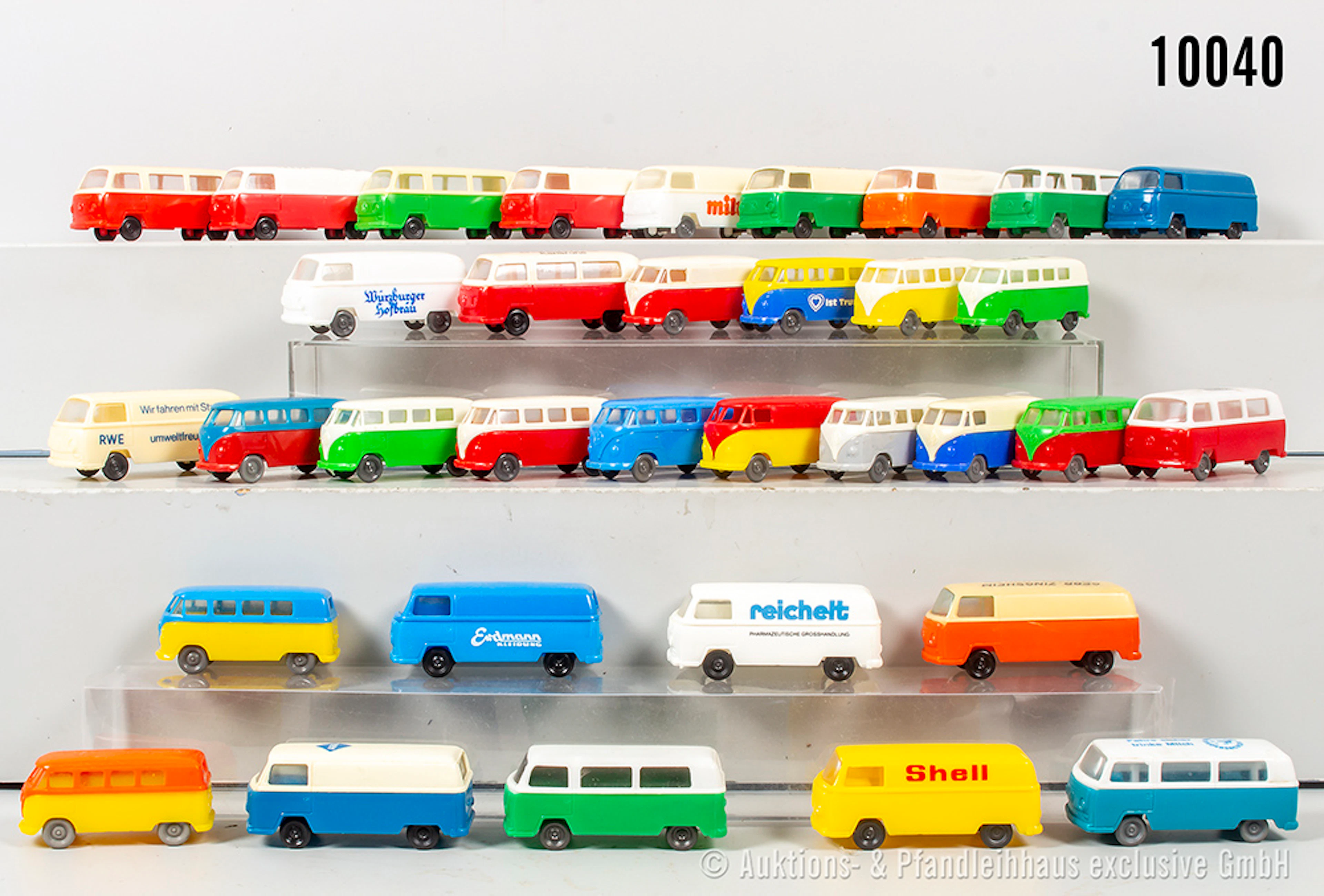 Artur Hammer/ Jean VW T2 Busse, teils Werbemodelle, Kunststoff, L