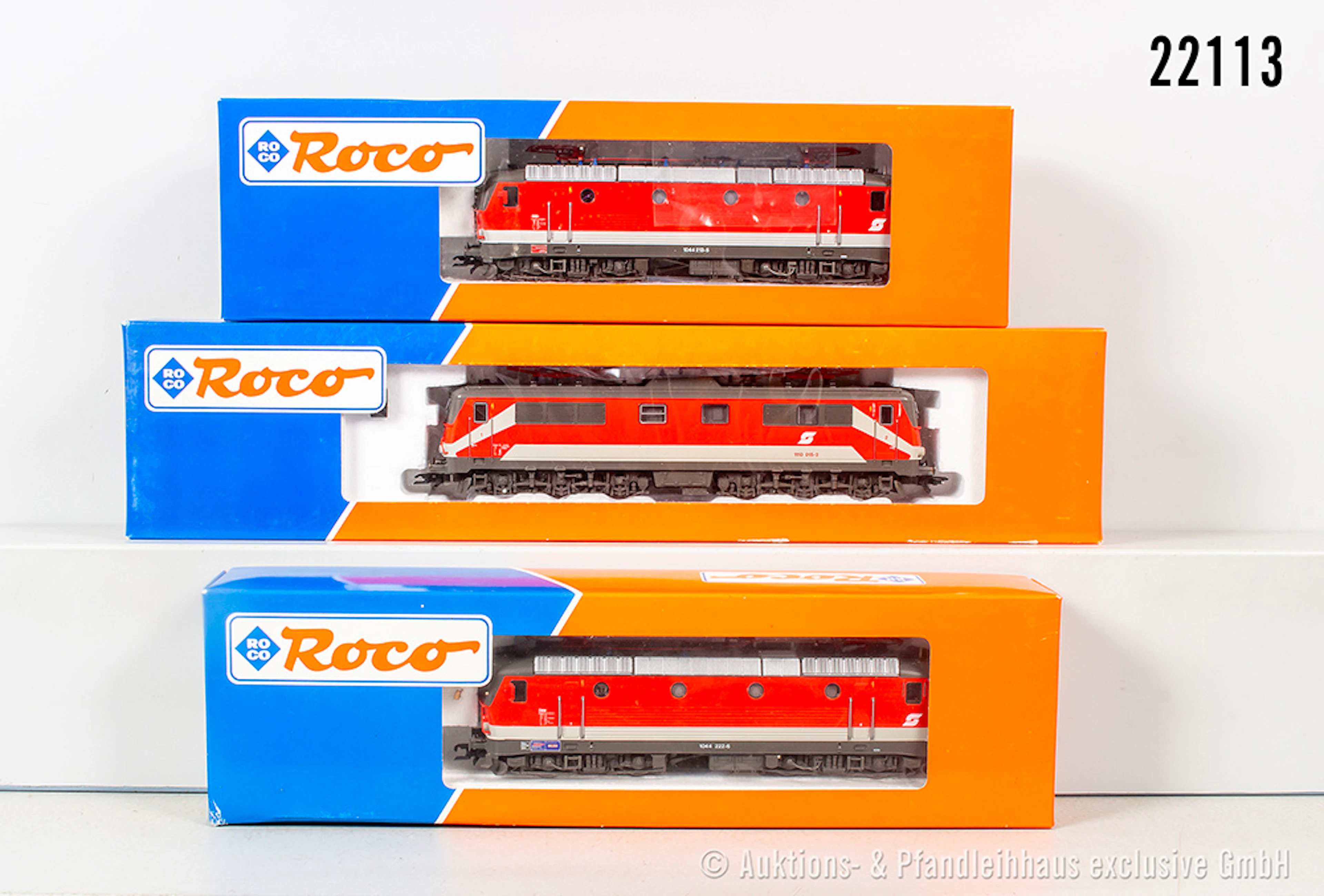 3x Roco H0 E-Lok, ÖBB: 43760, BN 1110 015-3 & BN 1044 222-6 & BN 1044