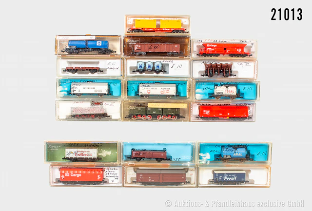 Roco/Atlas Spur N Güterzug: 2395 E-Lok, DB, BN E60 05 & E-Lok, DB