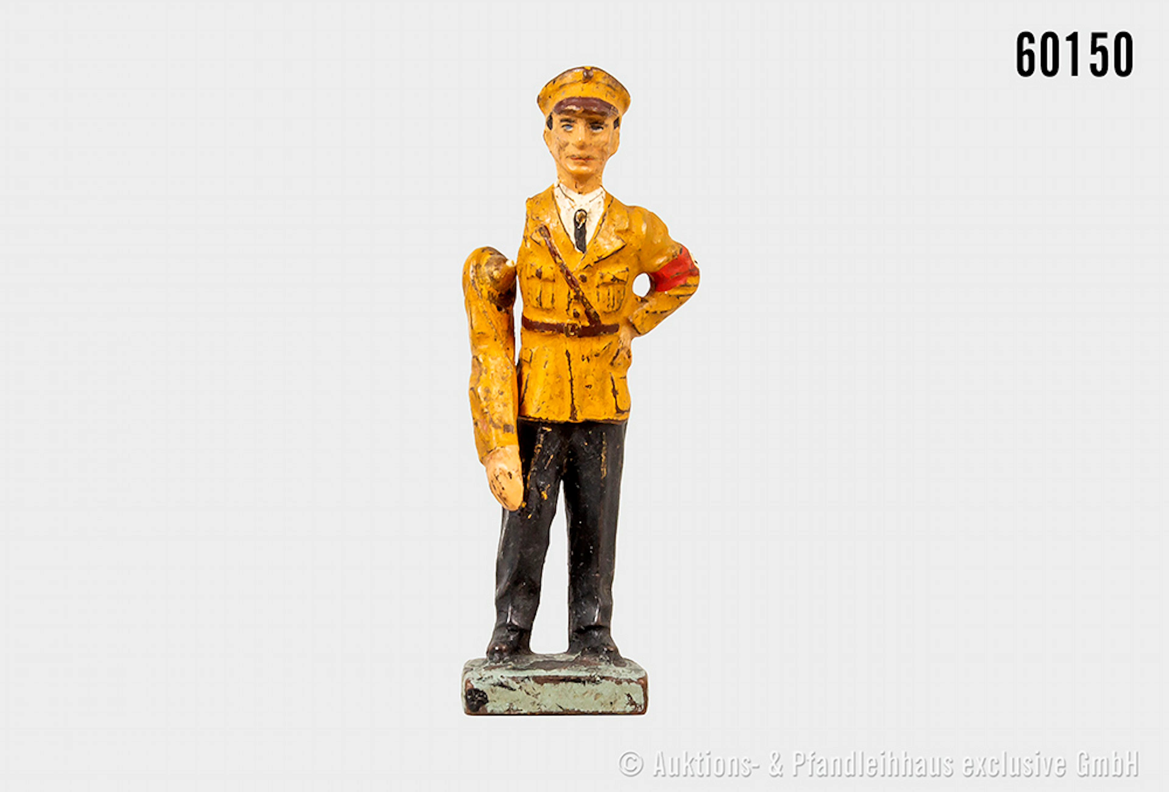 Lineol Goebbels stehend in Parteiuniform mit beweglichem Grußarm (ausgeleiert)