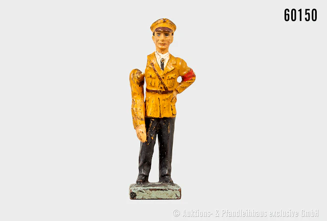 Lineol Goebbels stehend in Parteiuniform mit beweglichem Grußarm (ausgeleiert)