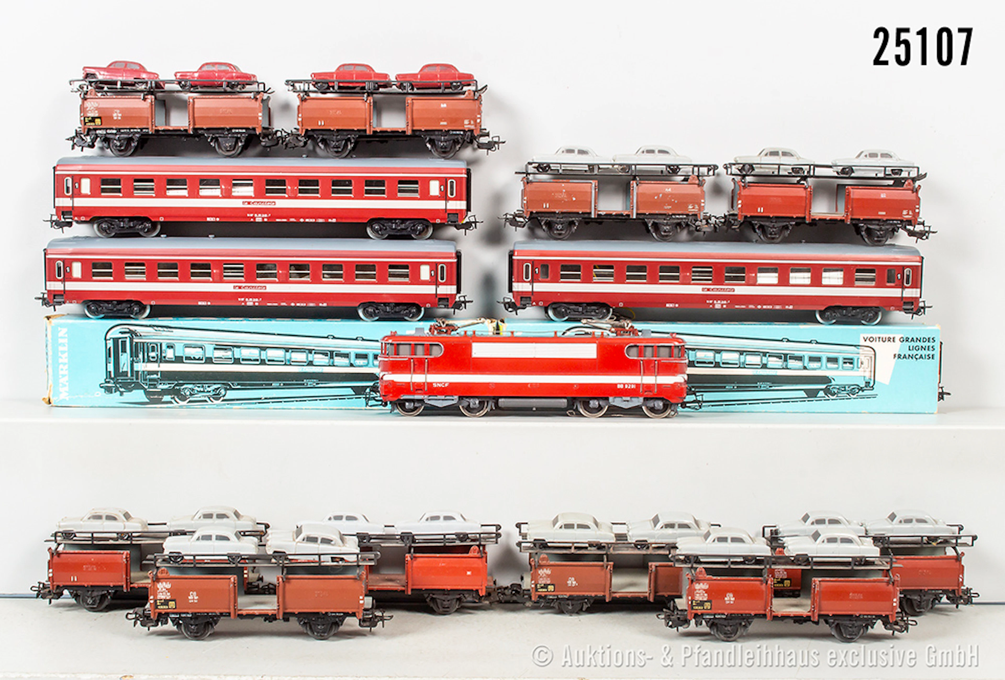 Märklin H0 Personenzug: E-Lok "Le Capitole", SNCF, BN 9291, 5 Wagen