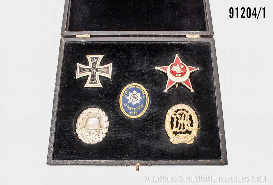 Konv. EK 1 1914, Hersteller "KO" unter dem Nadelhaken, VWA in Silber