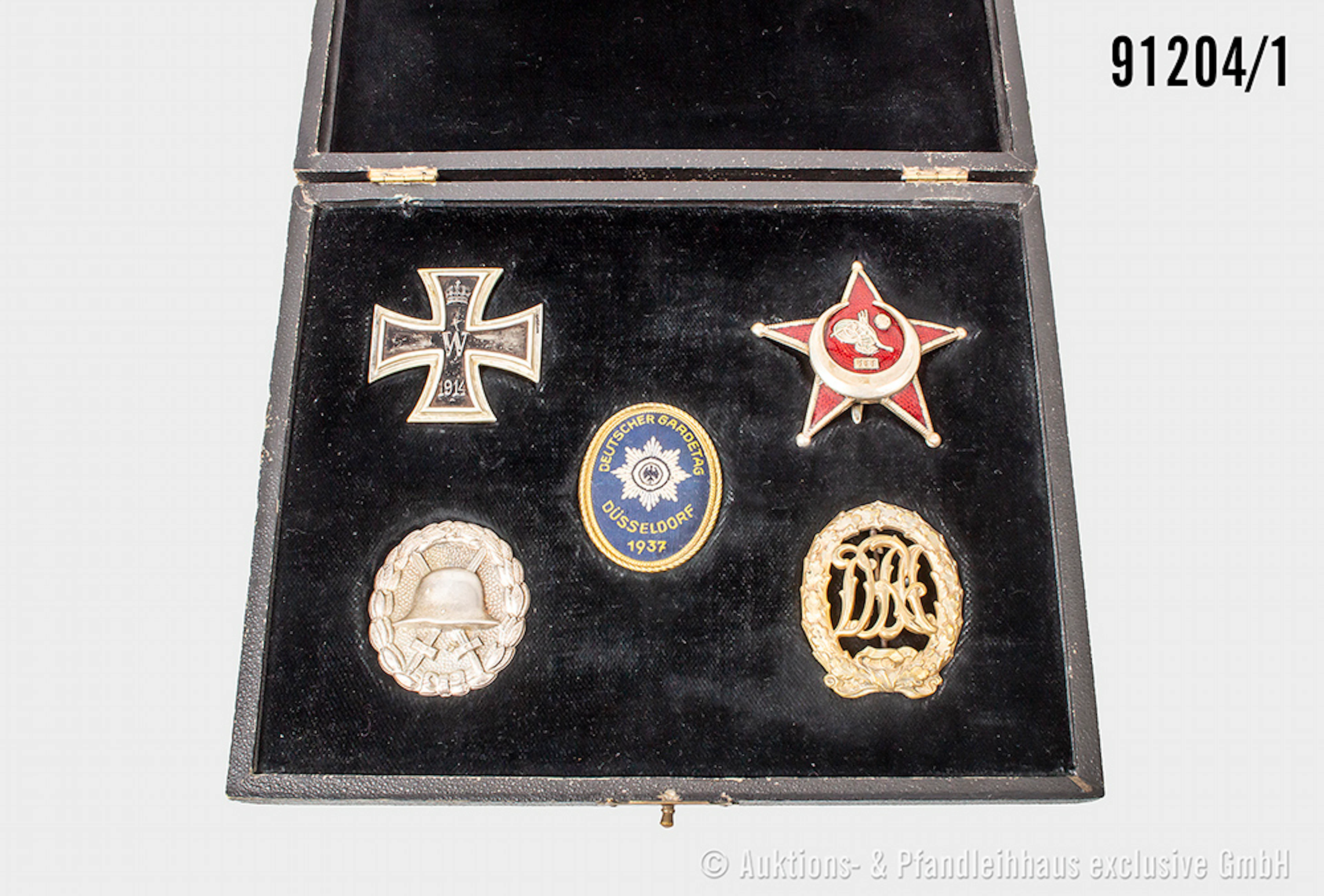 Konv. EK 1 1914, Hersteller "KO" unter dem Nadelhaken, VWA in Silber