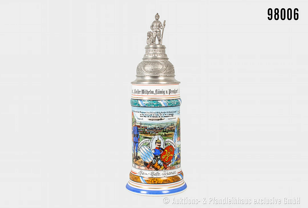 Bayern, Reservistenkrug des Sanitäts-Gefreiten Kiener im 6. Infanterie-Regiment