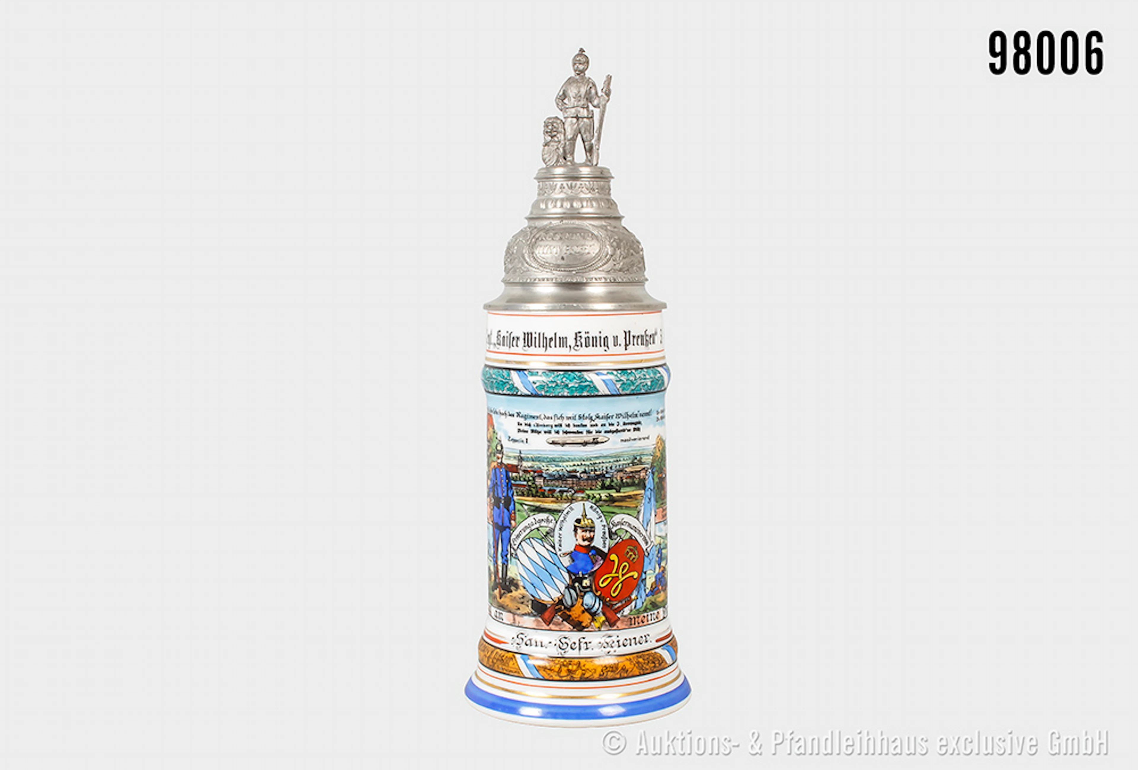 Bayern, Reservistenkrug des Sanitäts-Gefreiten Kiener im 6. Infanterie-Regiment