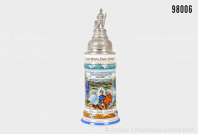 Bayern, Reservistenkrug des Sanitäts-Gefreiten Kiener im 6. Infanterie-Regiment