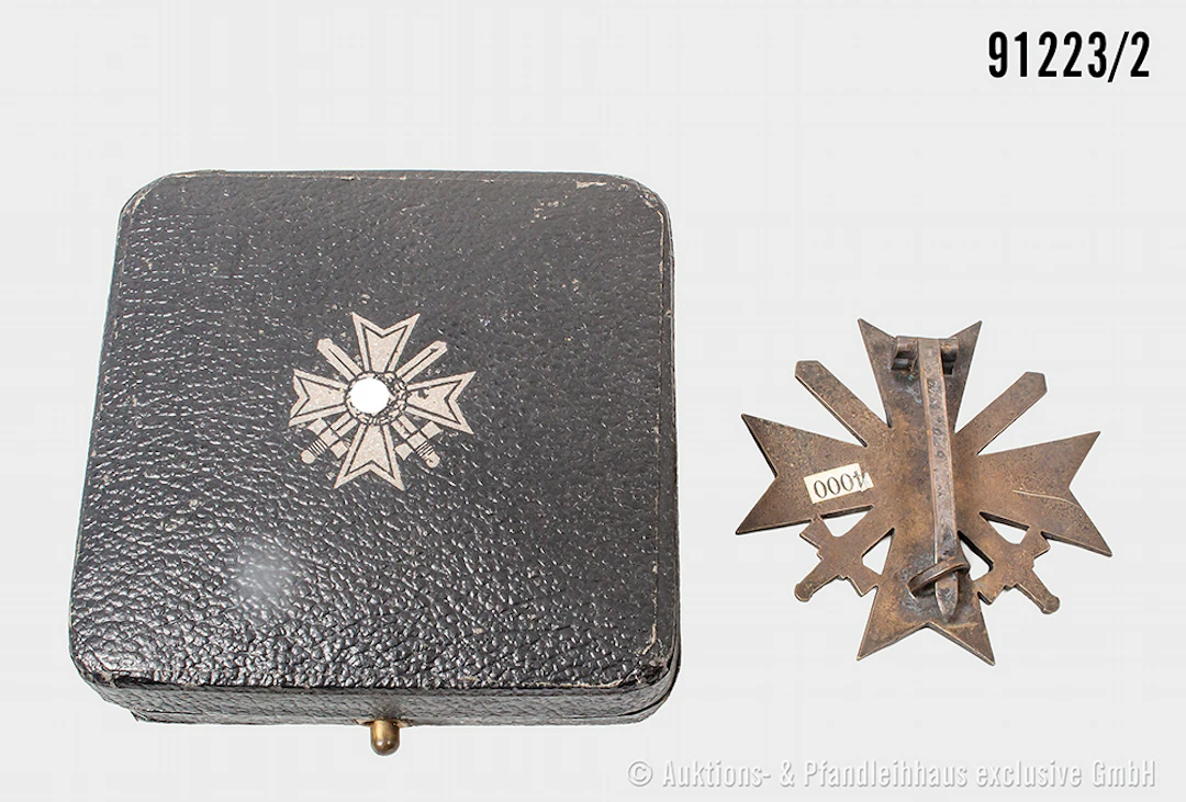 KVK 1. Klasse mit Schwertern, Buntmetallausf., Hersteller "43" auf