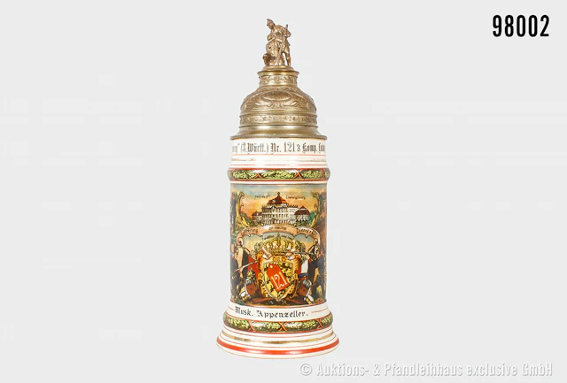 Württemberg, Reservistenkrug des Musketier Appenzeller, im Infanterieregiment