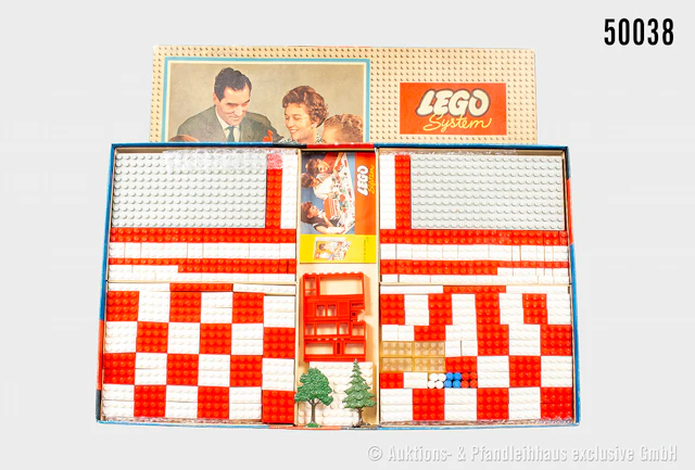 Lego System Setpackung 700/0, 1960er Jahre, augenscheinlich vollständig