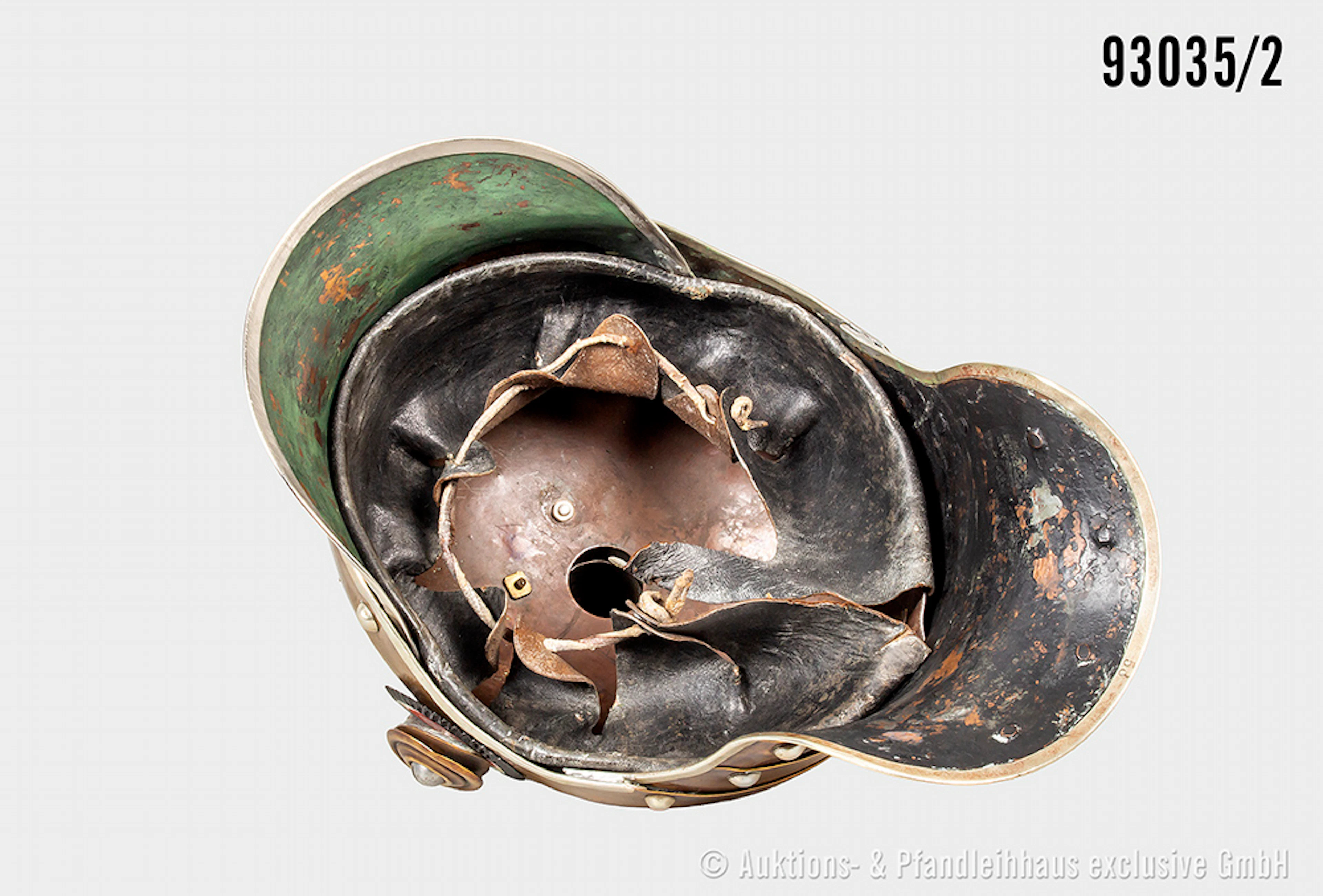 Preußen, Pickelhaube für Mannschaften Garde du Corps, komplett mit