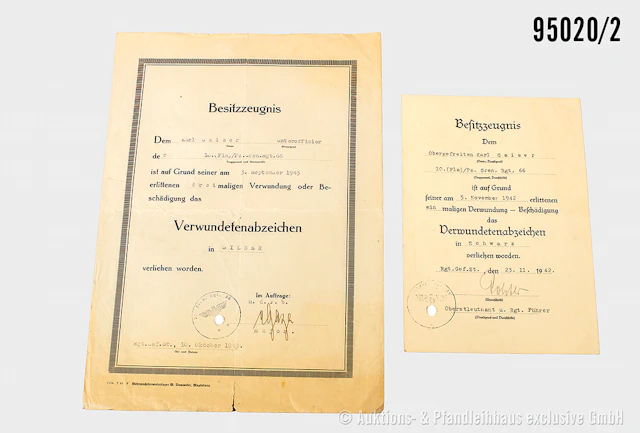 Dokumentennachlass eines Unteroffiziers im Panzer-Grenadier-Regiment