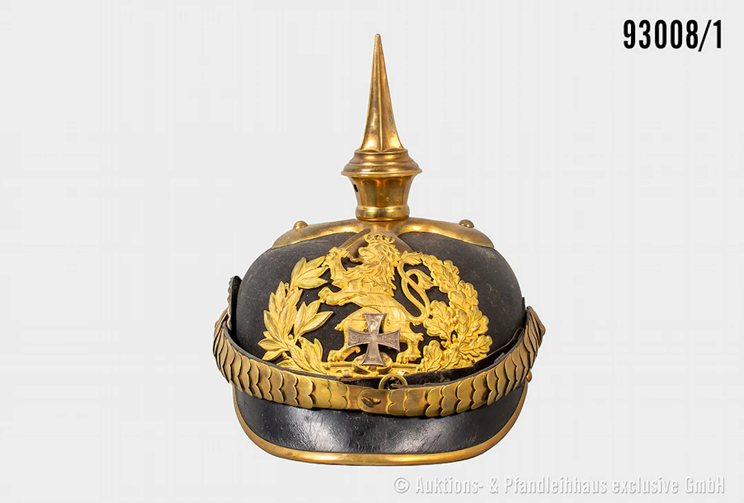Hessen-Darmstadt, Pickelhaube für Reserveoffiziere der Infanterie
