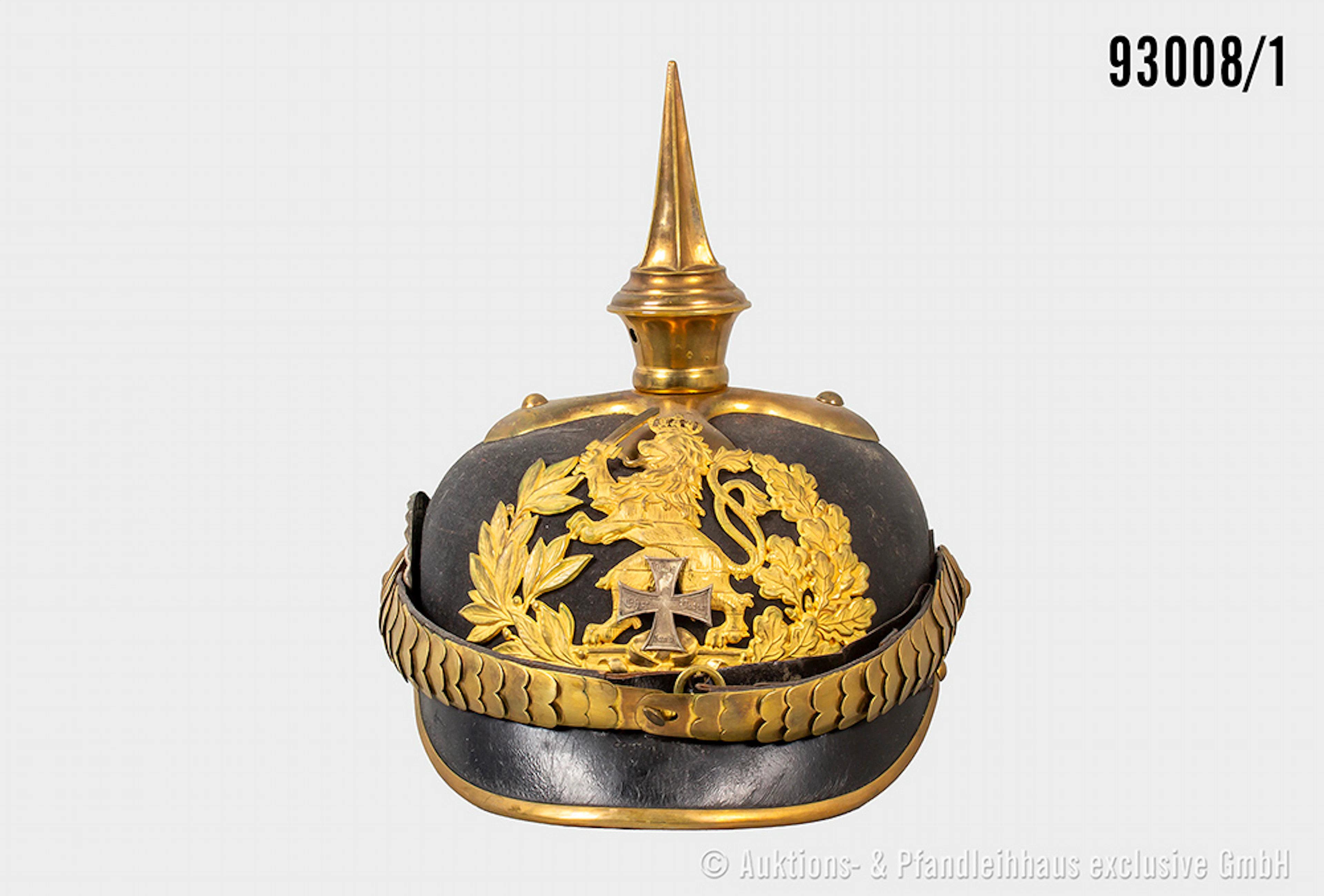 Hessen-Darmstadt, Pickelhaube für Reserveoffiziere der Infanterie