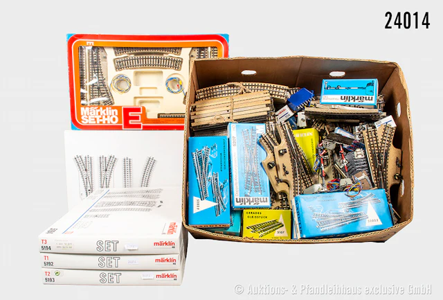 Märklin H0 Zubehör: ca. 1 Bananenk. M-Gleise 50:50 mit und ohne durchgehendem