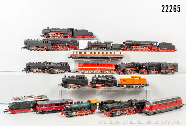 H0 vers. Hersteller: 14x Dampflok: SNCF, BN 040.T90 & DR, BN 23 001