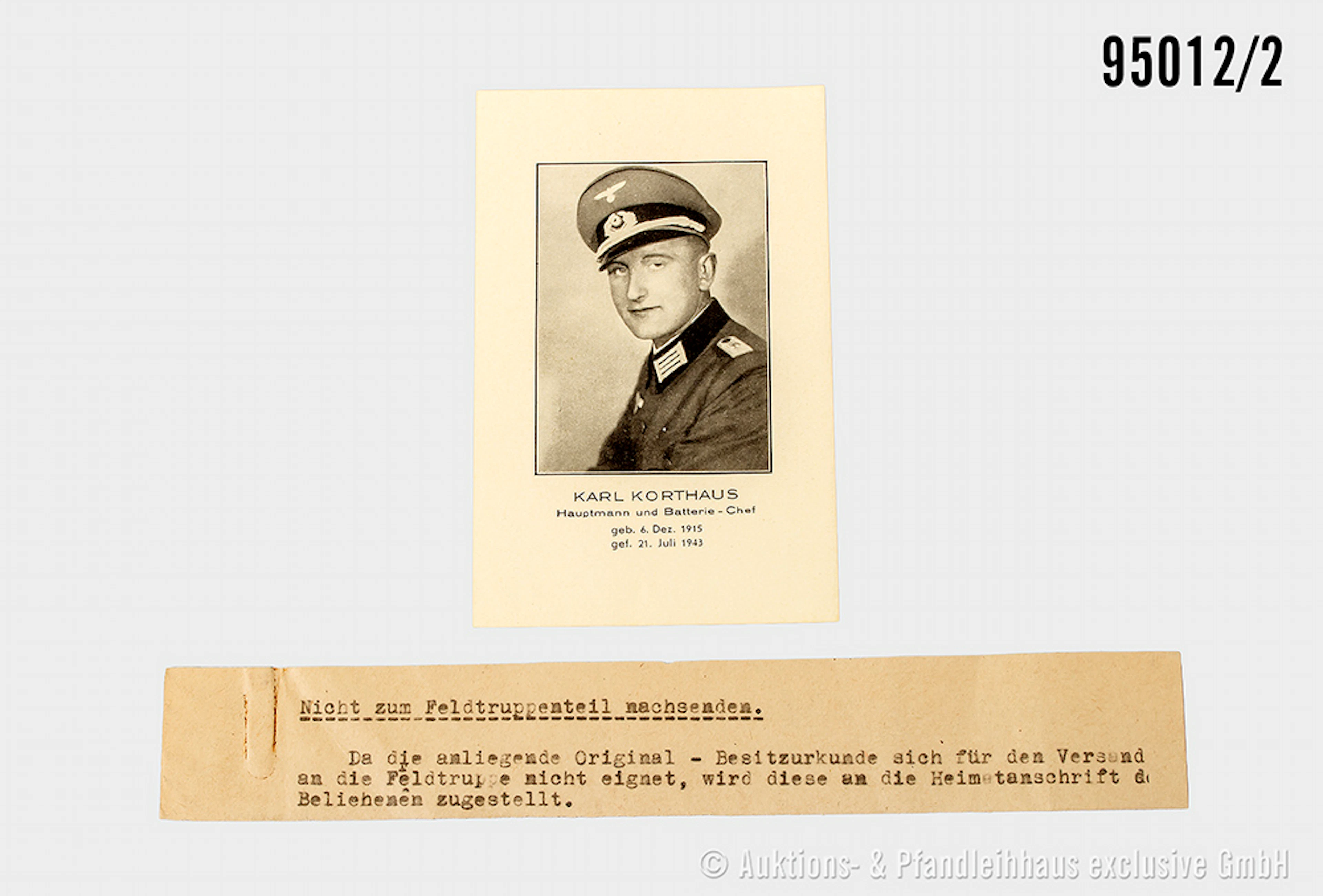 Große Verleihungsurkunde für das Deutsche Kreuz in Gold, 26.Mai1943