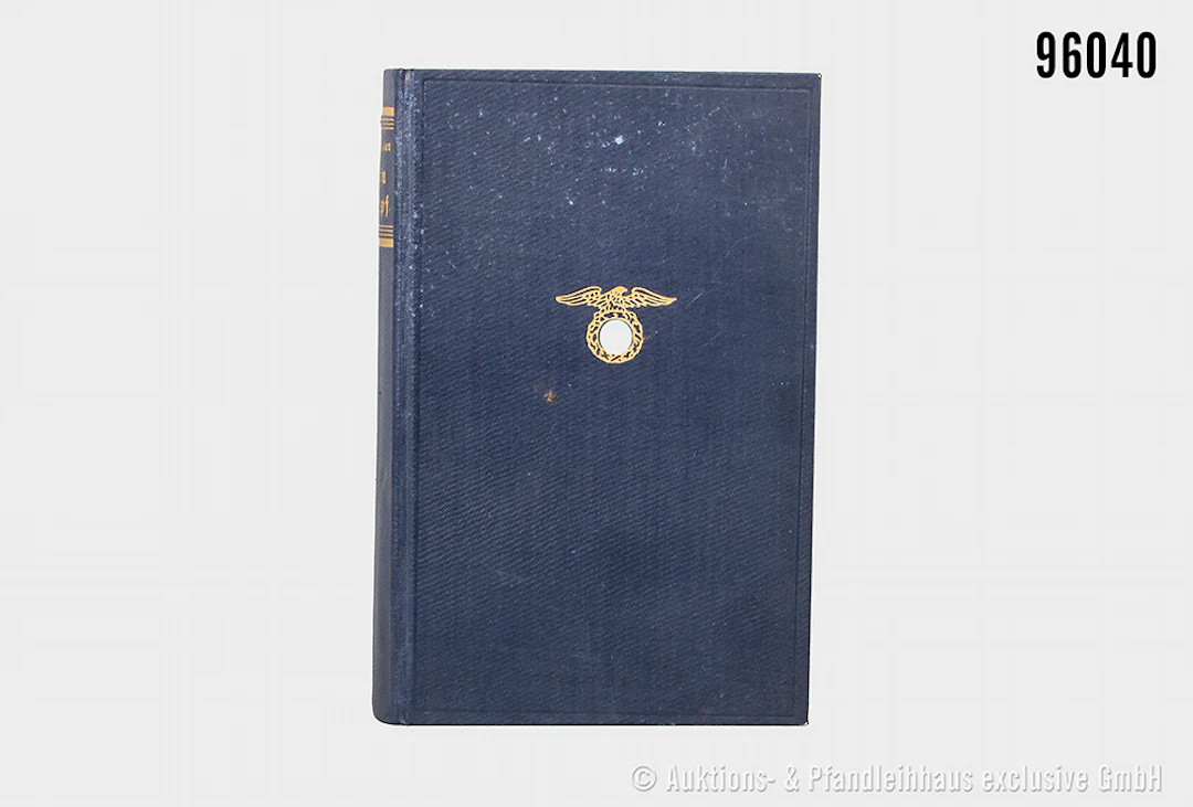 Adolf Hitler "Mein Kampf", blaue Leinenausf., in Blockschrift, von