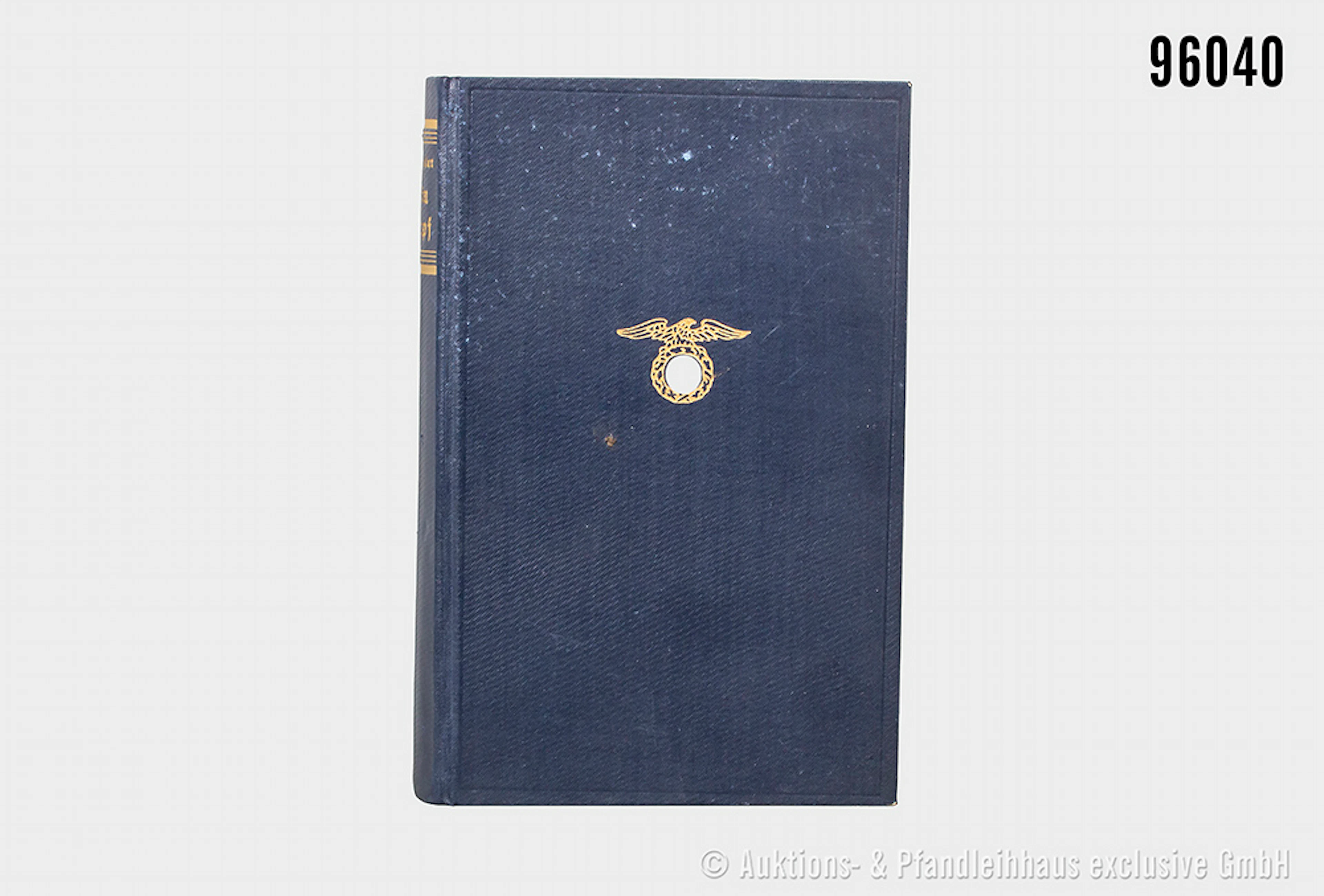 Adolf Hitler "Mein Kampf", blaue Leinenausf., in Blockschrift, von