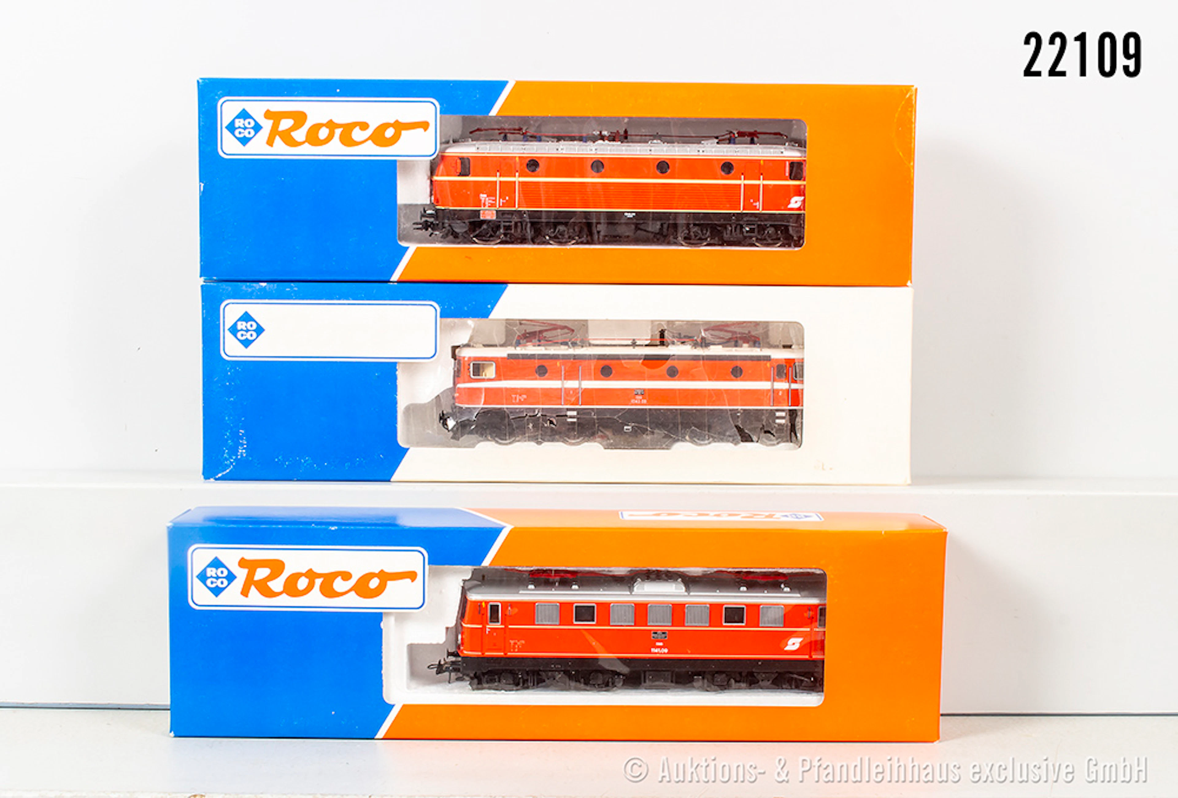 3x Roco H0 E-Lok, ÖBB: 63760, BN 1043 08, DSS & 43643, BN 1141 09