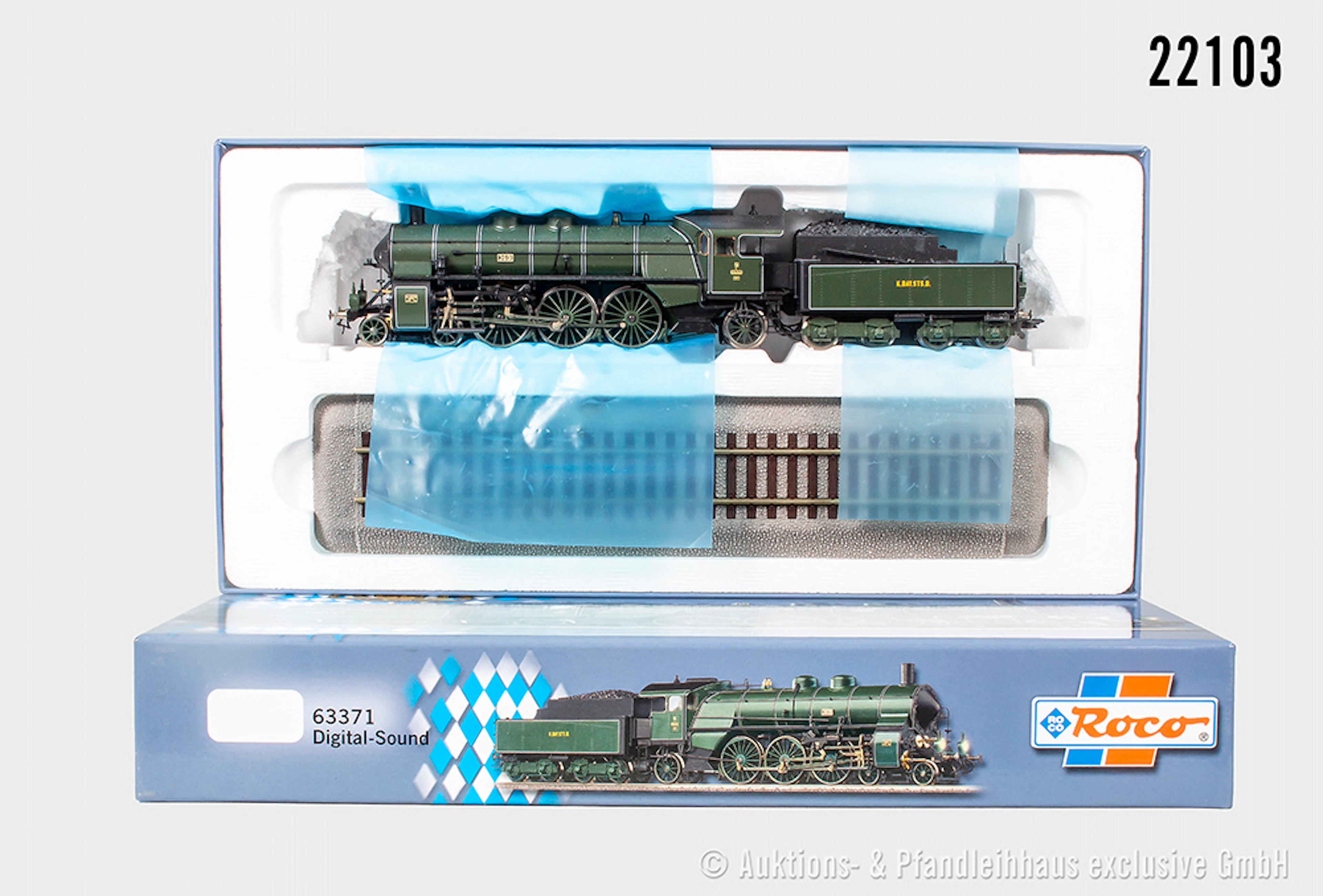 Roco H0: 63371 Dampflok S3/6, K.Bay.Sts.B., BN 3601, digital/Sound, Z 1-2, OVP
