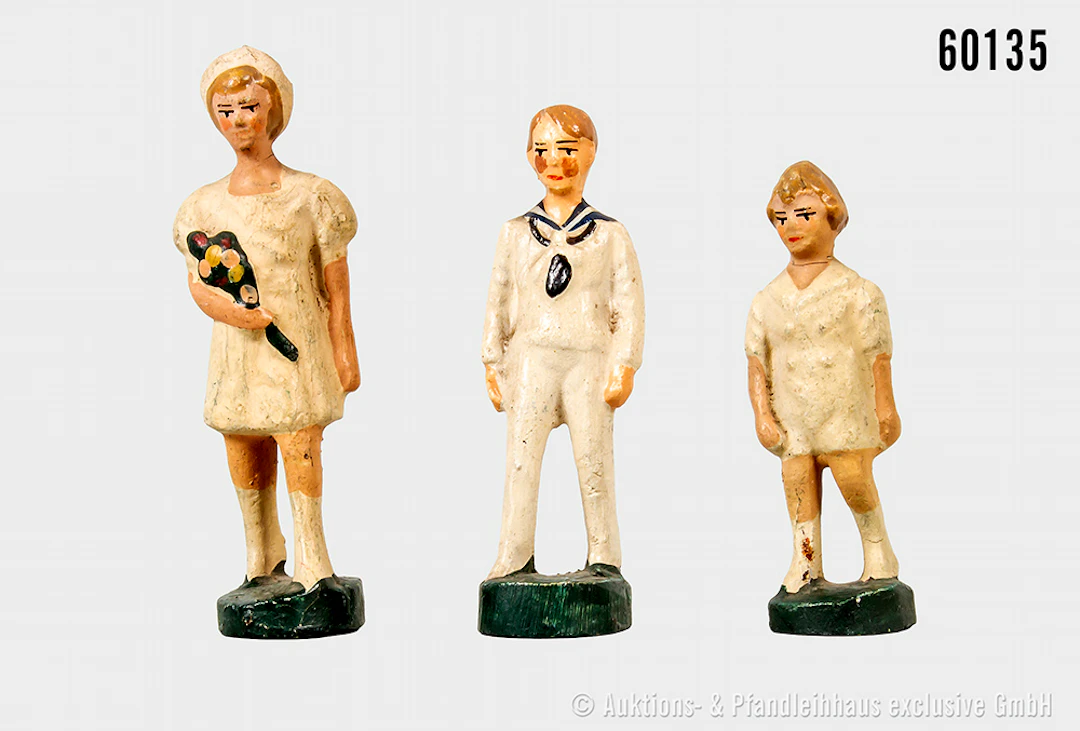 Kinder von König Leopold III, Masse, H bis ca. 7,5 cm, Varianten, Z 1