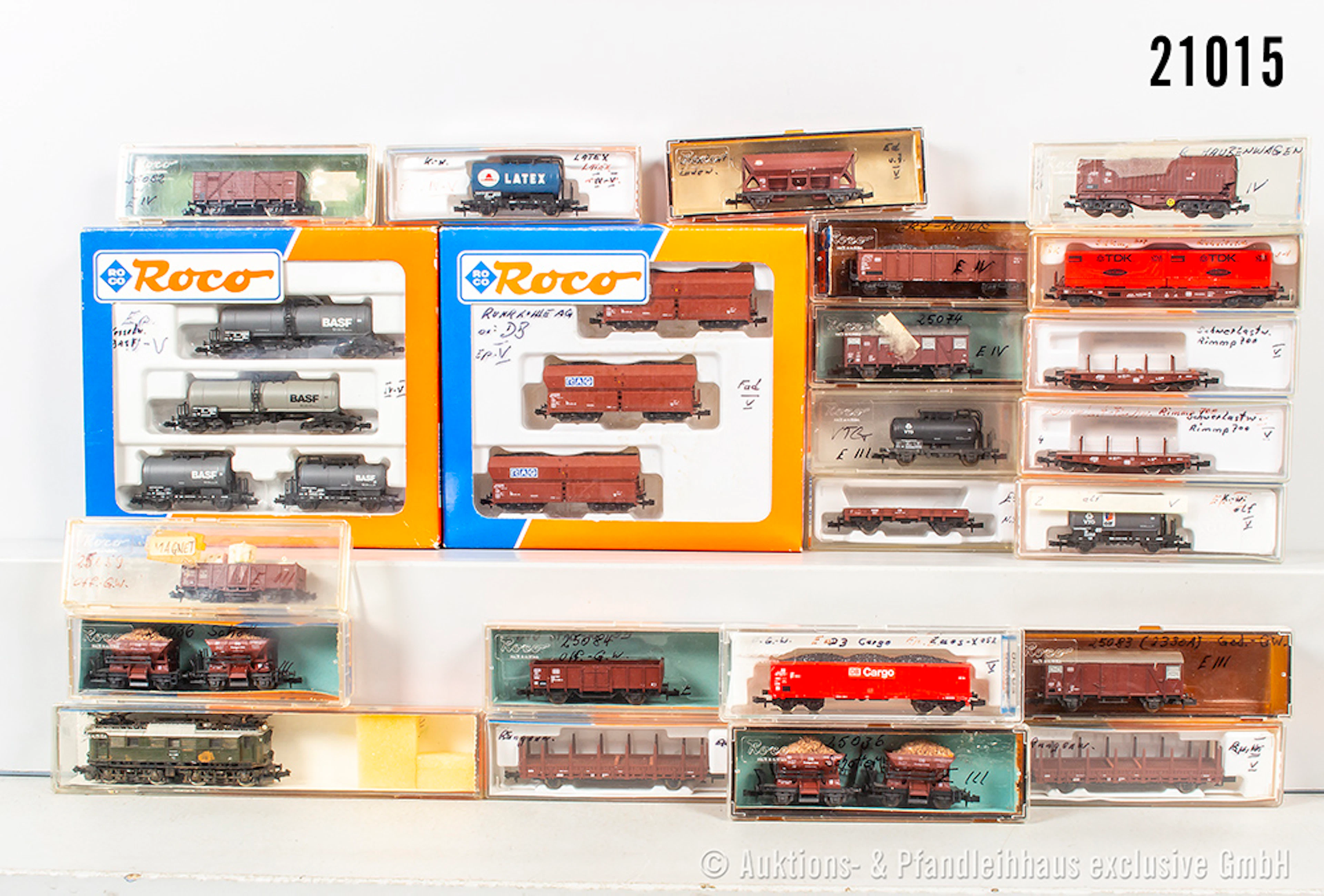 Roco Spur N Güterzug: E-Lok, DRG, BN E44 506 & 12 Wagenpack., Z 1-3, überw. OVP