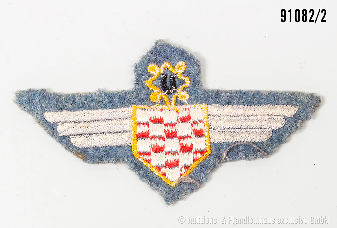 Kroatien Sonderabzeichen der Luftwaffen-Legion, Stoffausführung, guter