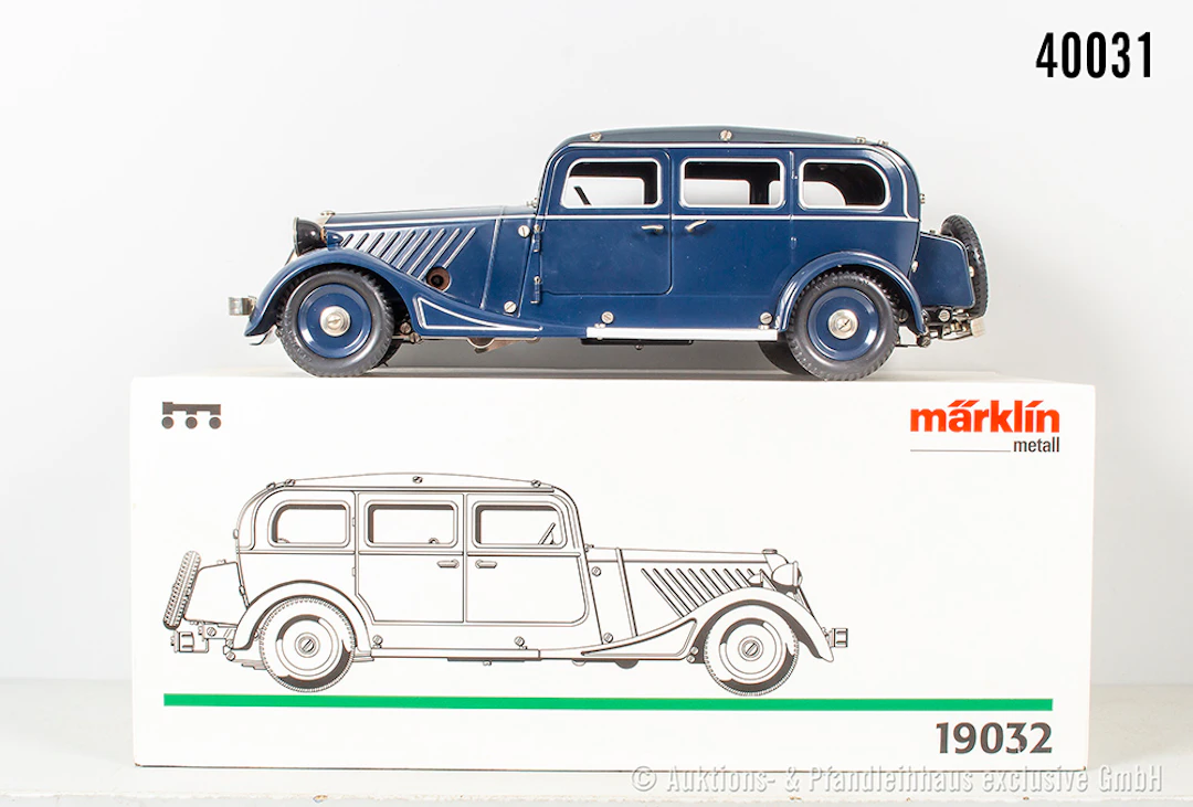 Märklin Limousine 19032, Blech, L ca. 38 cm, Uhrwerk intakt, Z 1