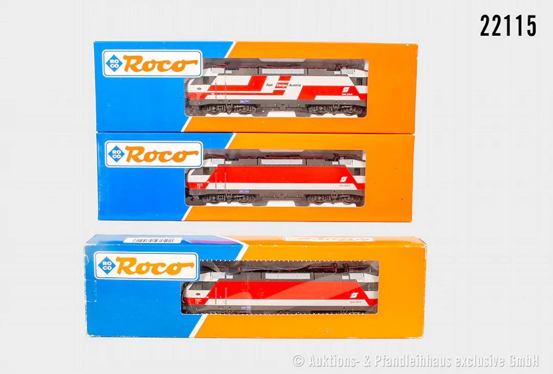 3x Roco H0 E-Lok, ÖBB: 63610, BN 1014 007-7 & 43822, BN 1014 011-9
