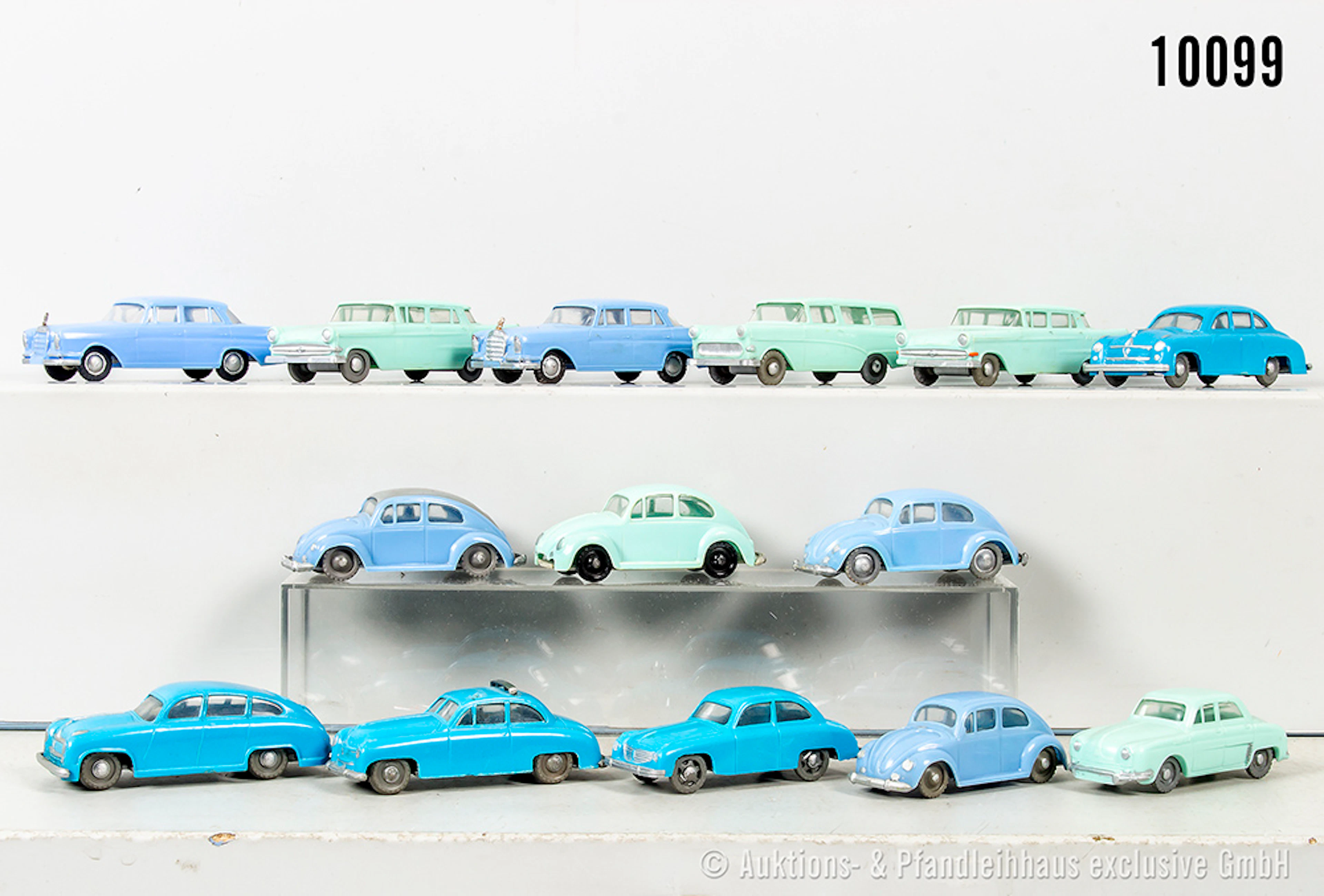 Siku Plastik Modellfahrzeuge, dabei V 148 Opel Kapitän, V 146 Mercedes