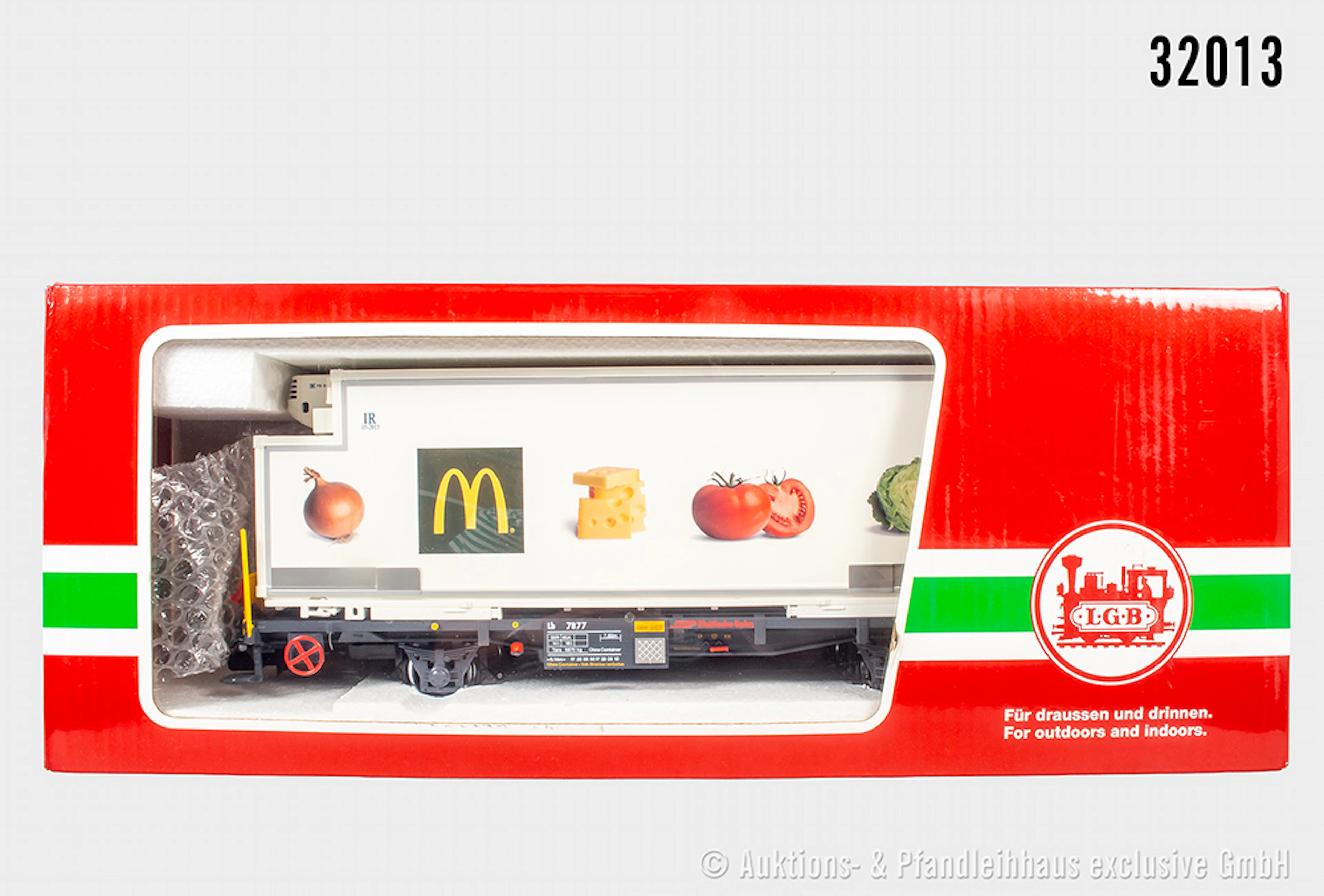 LGB Spur 2m: 46897 Containerwagen, RhB, ?McDonalds?, Z 1-2, OVP