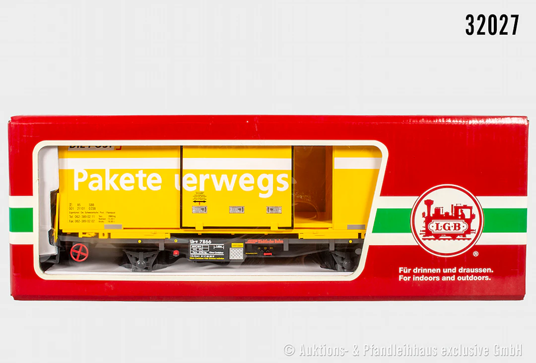 LGB Spur 2m: 47890 Containerwagen, RhB, "DIE POST", Z 1, OVP