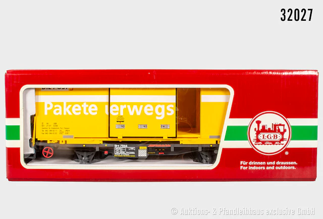 LGB Spur 2m: 47890 Containerwagen, RhB, "DIE POST", Z 1, OVP
