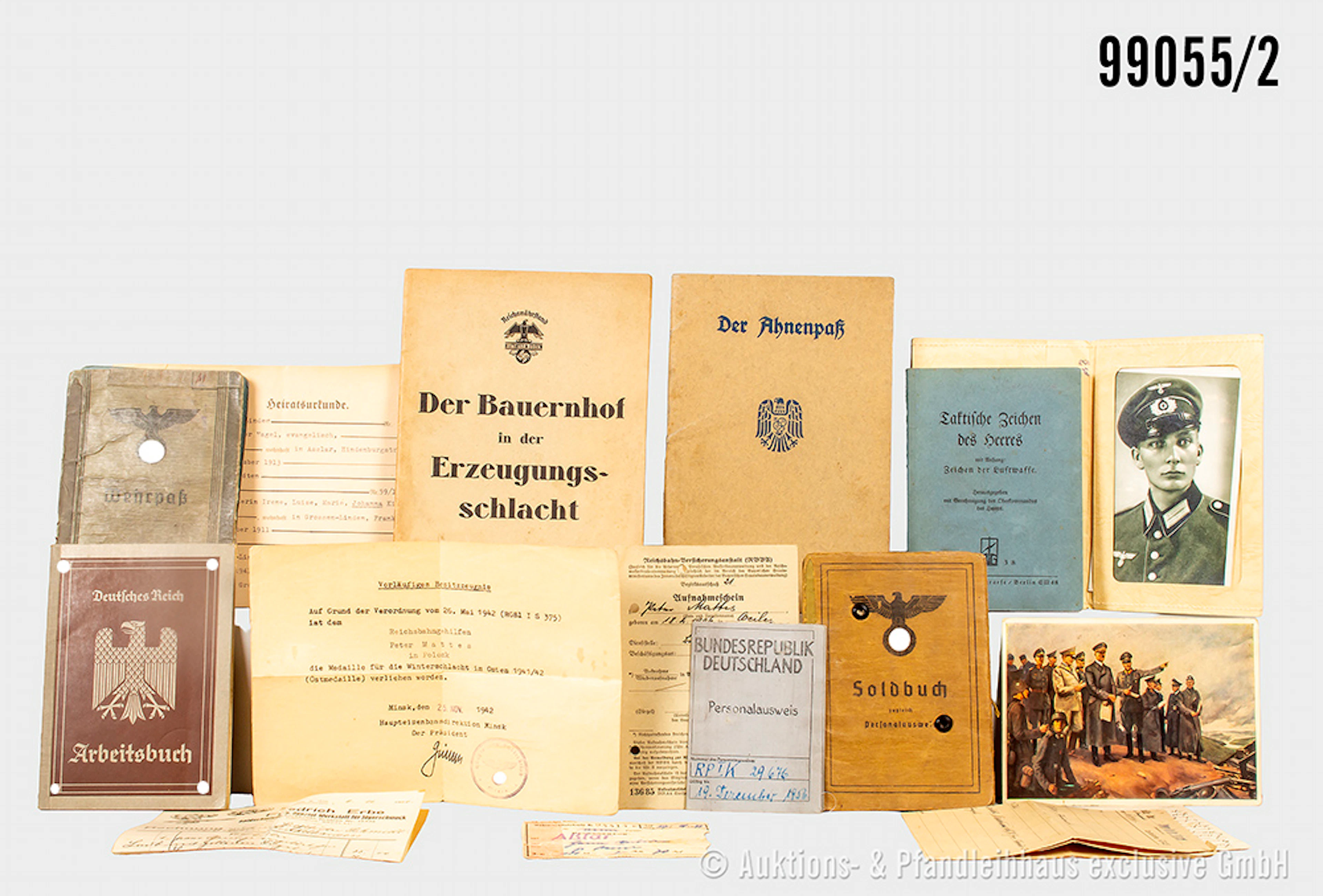 Konv. Verschiedenes, versch. Länder und Epochen, u.a. 3 gerahmte Soldatenbilder