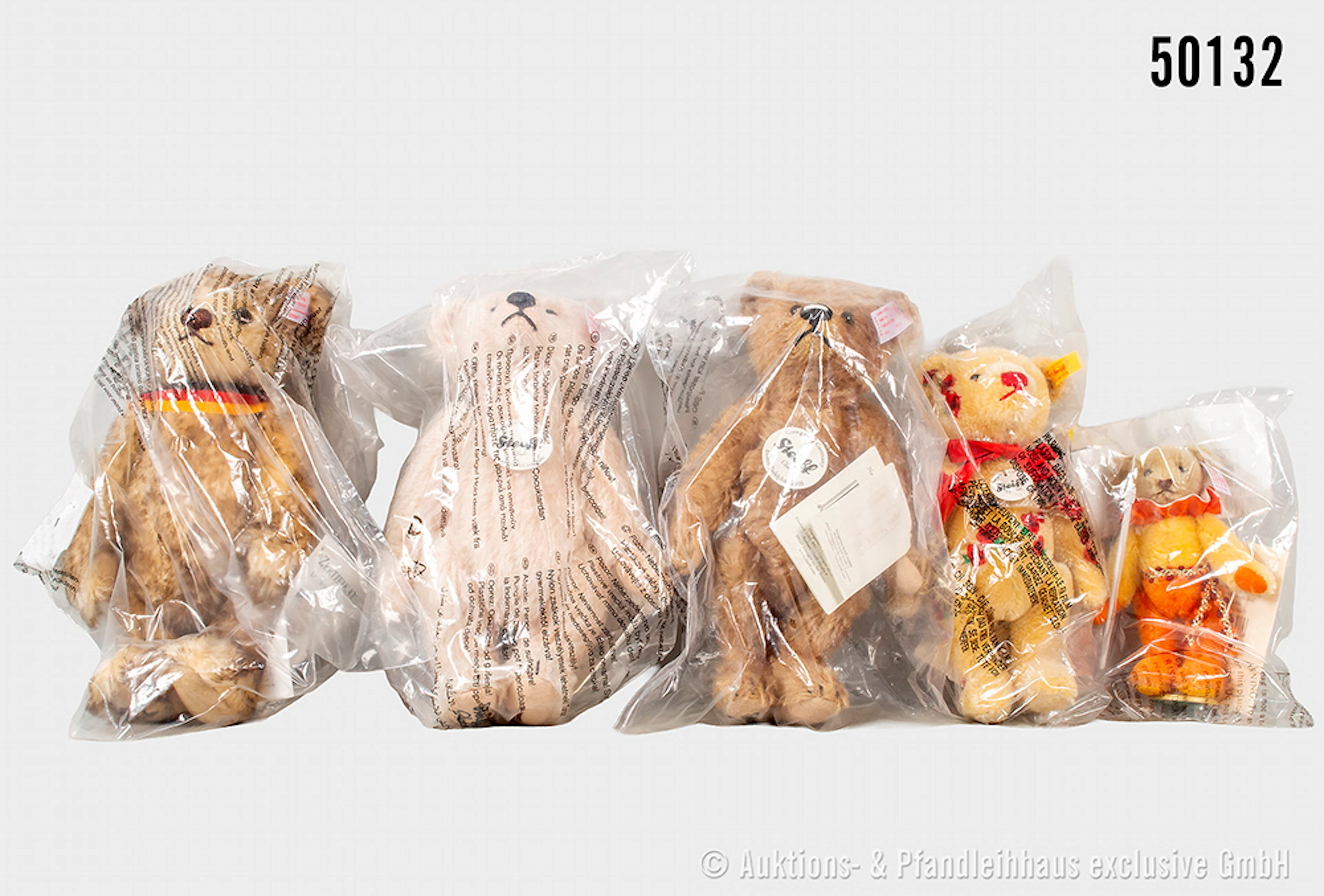 Steiff Bären, 3x KFS, 2x KF, Deutschlandbär 2002, Nr. 671135, Event-Teddybär