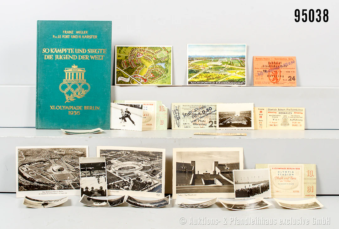 Konvolut Olympiade 1936 Berlin und Garmisch-Partenkirchen, 10 Eintrittskarten