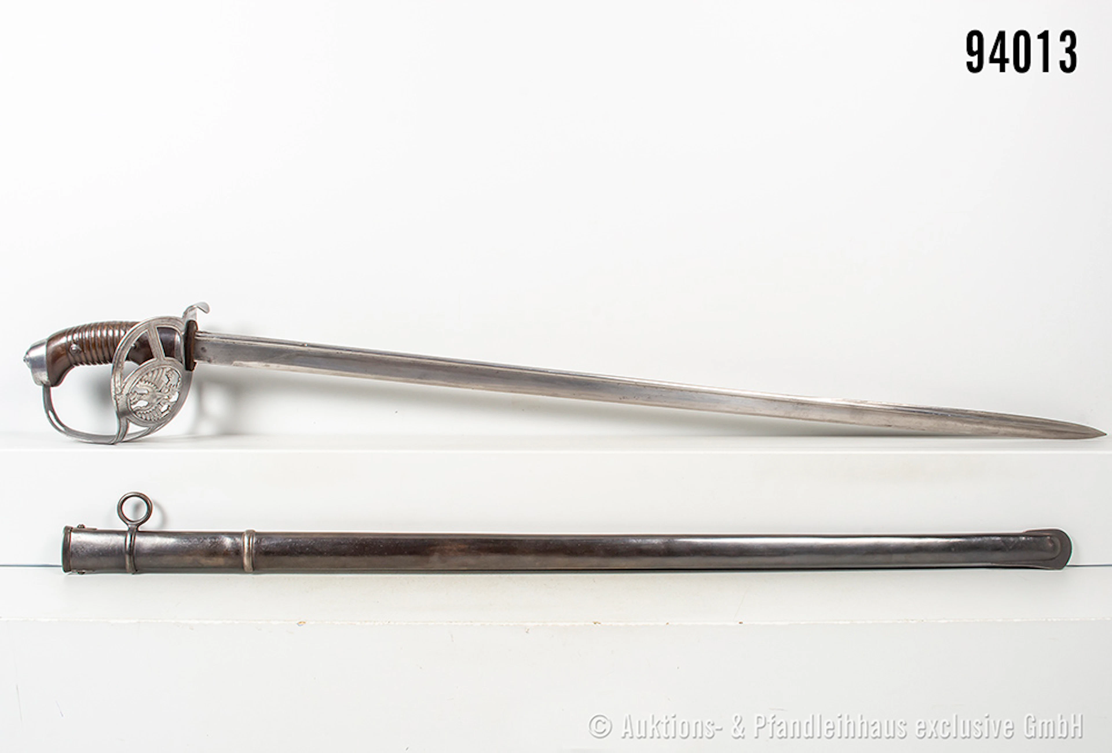 Preußen, KD 89, Hersteller "F.A. Hermes Solingen", die Klinge angeschliffen