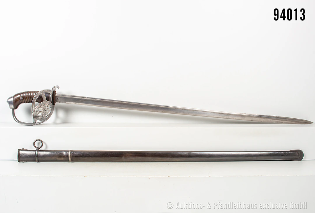 Preußen, KD 89, Hersteller "F.A. Hermes Solingen", die Klinge angeschliffen