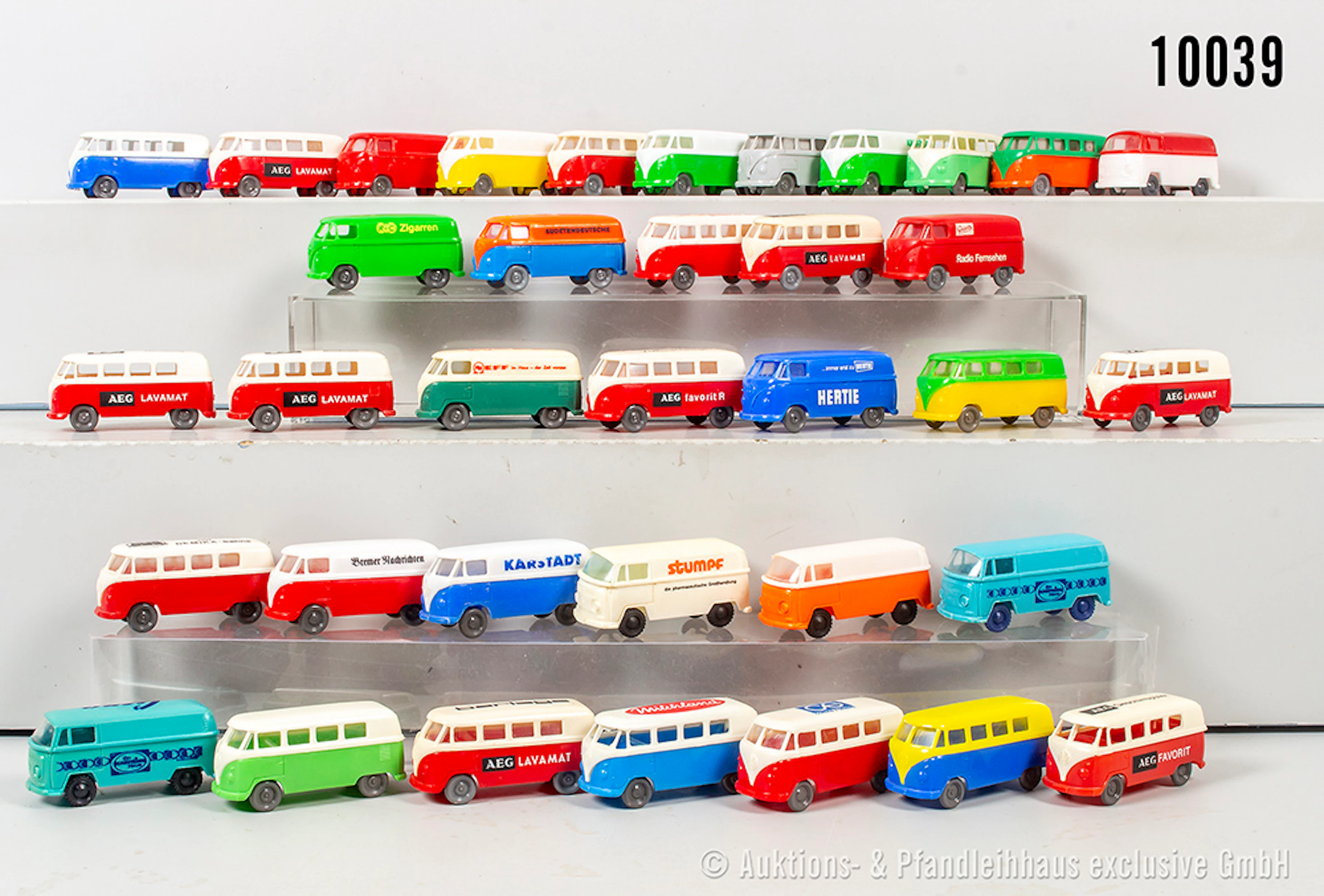 Artur Hammer/ Jean VW T2 Busse, teils Werbemodelle, Kunststoff, L