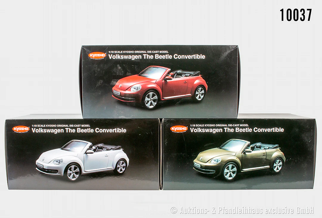 Kyosho Modellautos, Volkswagen The Beetle Convertible 08812PW, TR
