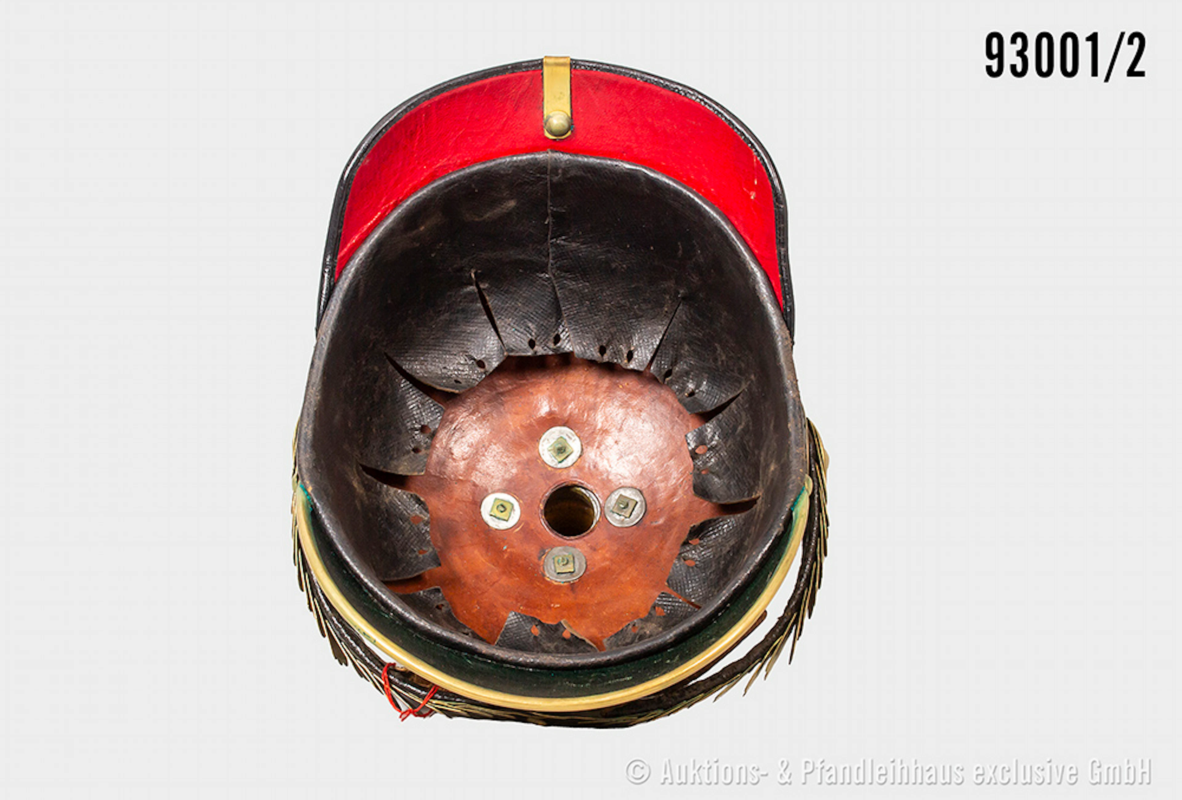 Preußen, Pickelhaube für Reserveoffiziere der Infanterie, komplett