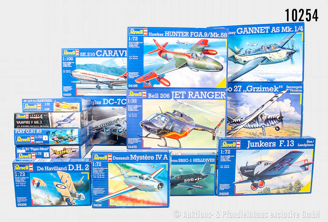 Revell Modellbausätze, überwiegend Militärflugzeuge, 1:32-1:122, OVP