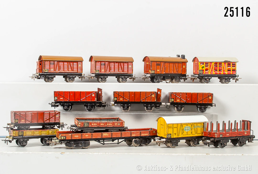 Märklin H0 Güterwagen: 2x 364, 2x 365, 386, 372, 391, 382, 381S, 381, Z 2-3