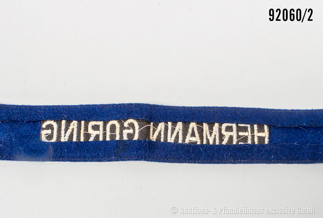 Ärmelband für Mannschaften "Hermann Göring", L ca. 45 cm, guter Zustand
