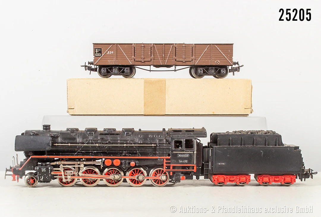 Märklin H0: GN 800 Schlepptenderlok, BN 44 690 & 331 Typ 3, Hochbordwagen
