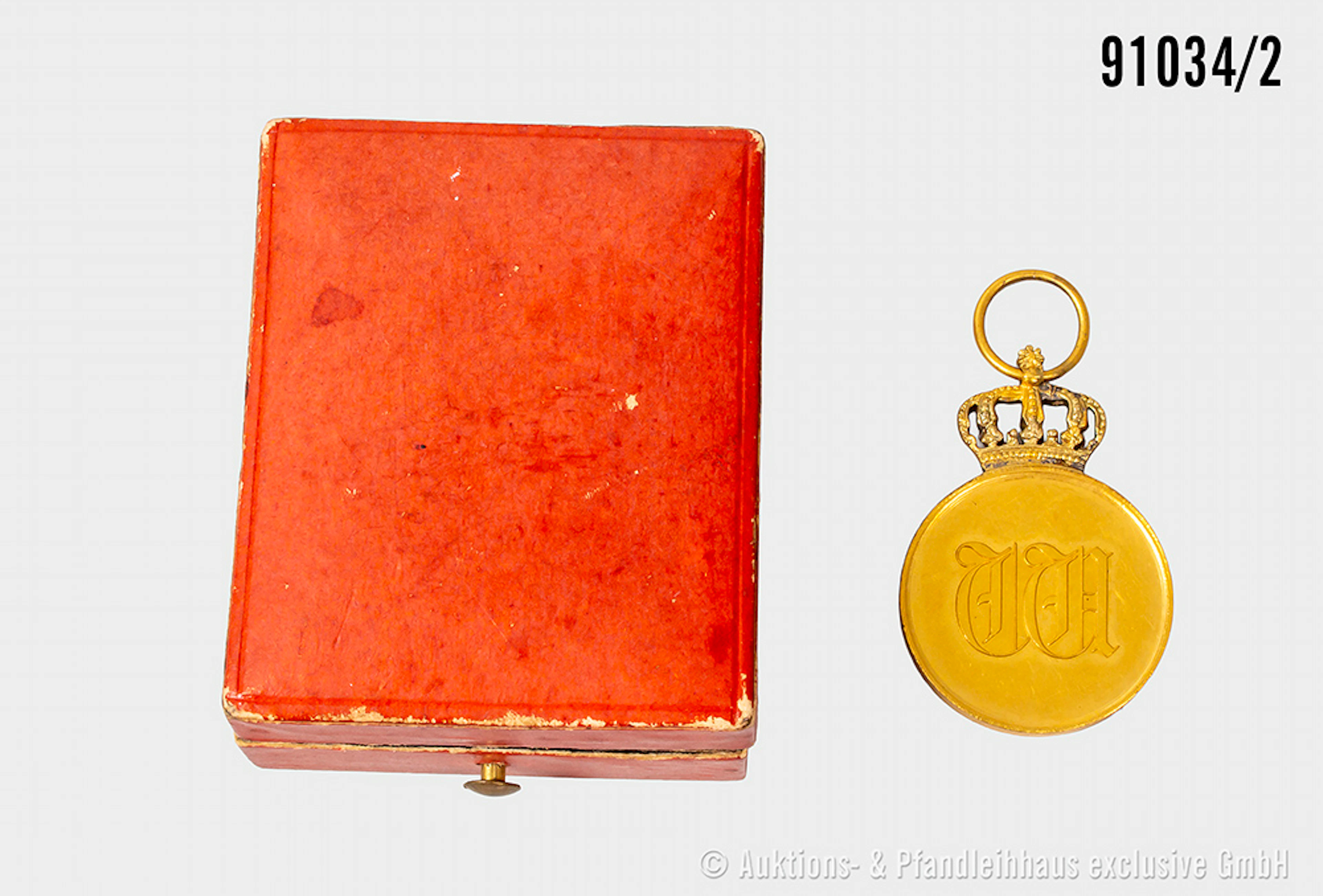 Preußen, Medaille zum Roten Adler Orden, im dazugehörigen Etui, guter