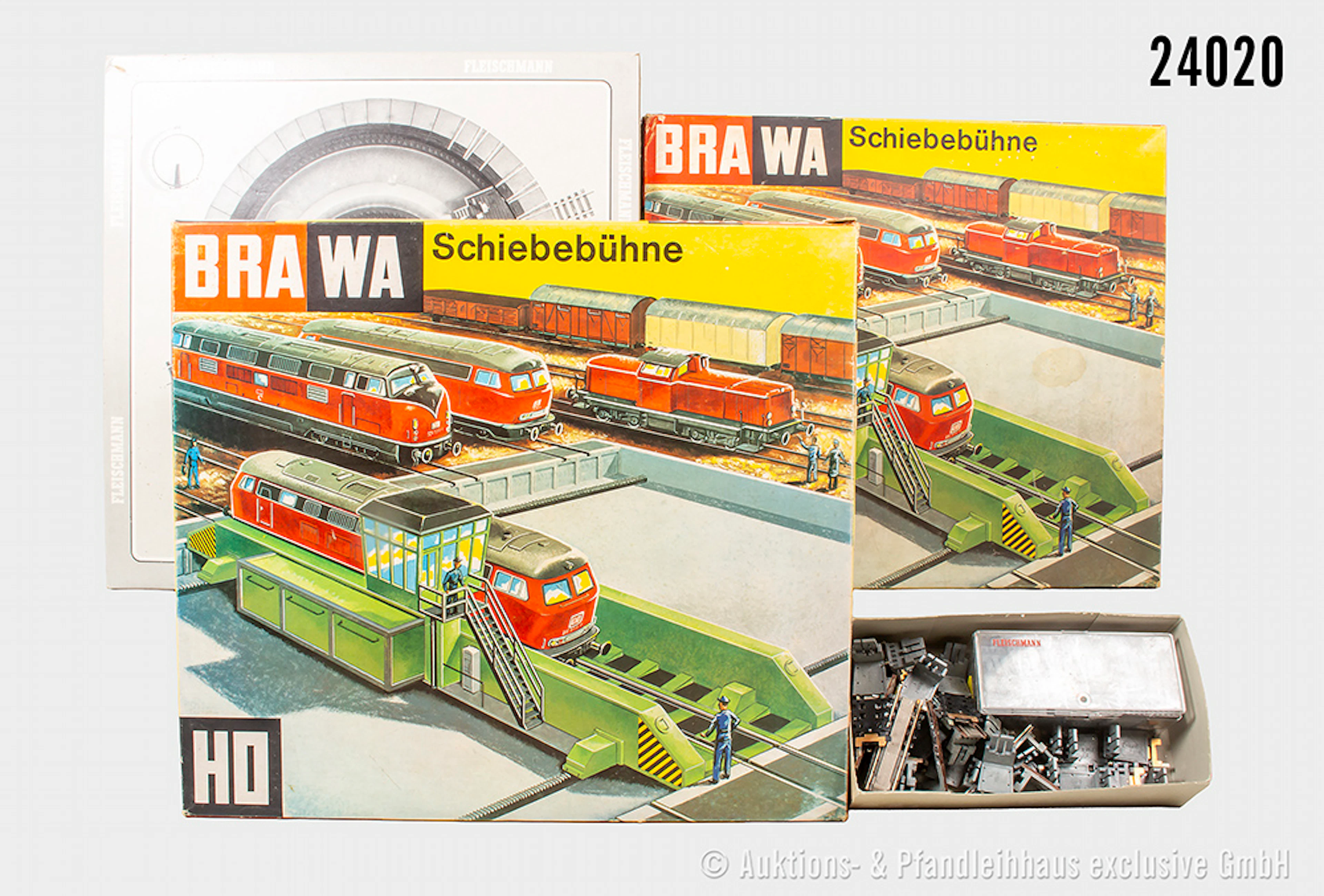 Brawa/Fleischmann H0: u.a. 2x 1180 Schiebebühne & 6652 Drehscheibe